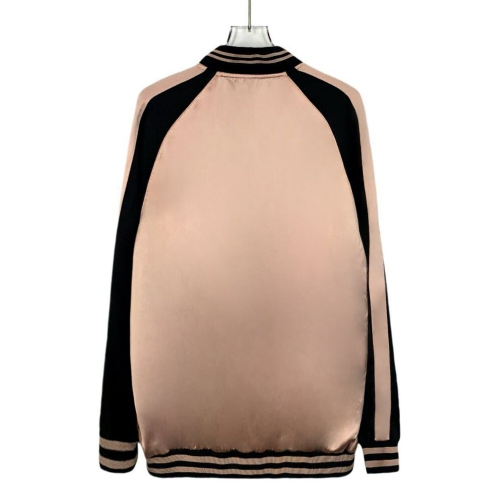 Saint Laurent Color-Block Stripe Stand-Collar Zip… - image 2